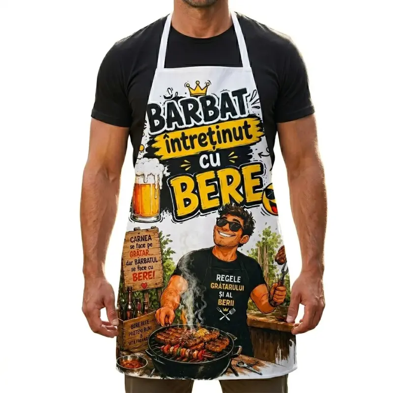 Barbat intretinut cu bere, sort cu mesaj, model sogs104